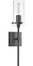 819895 Wall Light Sconce Clear Glass Shades Black Modern 313085819895