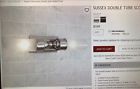 8208837 Pottery Barn Sussex Tube Sconce Double Satin Nickel Finish