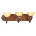 8266-17 Lighting Livex Salerno Bronze Accents Stone Vanity Vintage Crackled