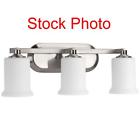844896 Progress Lighting Alux Brushed Nickel Bell Vanity Light 785247210497