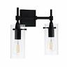 856957007377 Linea Di Liara Effimero Black Bathroom Vanity Light