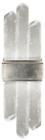882150-1st Euroluxhome Sconce Lior Silver Leaf Metal Glass New 616524427867
