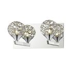 889ch-2v 889-2v Nabul Vanity Light With Chrome Metal And Crystal 685659047158