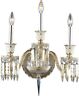 8903w18gt-gt-ec Euroluxhome Wall Sconce Majestic Traditional Golden Teak Crystal 616524058511