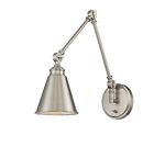 9-961cp-1-109 Savoy House Morland Adjustable Sconce In Polished Nickel 822920258664