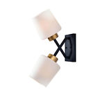 93870bl Kenroy Home Draper Gold And Matte Black Wall Sconce