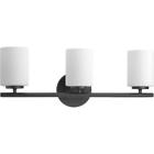 94215931 Progress Lighting Replay Black Bathroom Vanity Light Shades 0785247212897