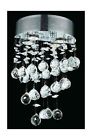 2024w12c 963464 Clear Sconce Chrome Galaxy 2 Id Lights Crystal