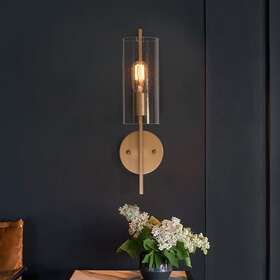 A03858 630128039059 Velus Modern Contemporary Gold 1-light Long Bar Bathroom 1 Light