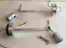 A228413 Artemide 2 Modern Aluminum Tolomeo Wall Spot Lights Lamps Sconces Pair Nwt