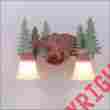 A32226dt-04 A32226 Avalanche Ranch Lighting Rustic Two Light Bath Cabin Vanity Bear Usa
