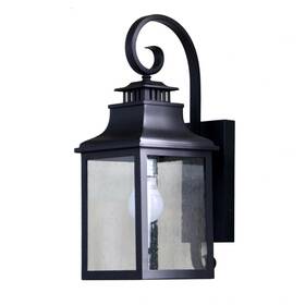 Aa Warehousing 810004187771 Morgan 1 Light Exterior Wall Lamp In Black Finish -