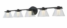 20129wv-bl-cone Abra Lighting - Cone 35.5w 5 Led Bath Vanity-6 Inches Tall And 38