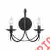Ac1482eb Wrought Iron Artcraft Lighting Black 2 Light Candle Style 778350148245