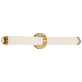 62531ledd-bg Access Lighting 62531ledd-bg/opl Aqua 4.5 Inch Brushed Gold Led Vanity Light Bar With Opal Glass Shade