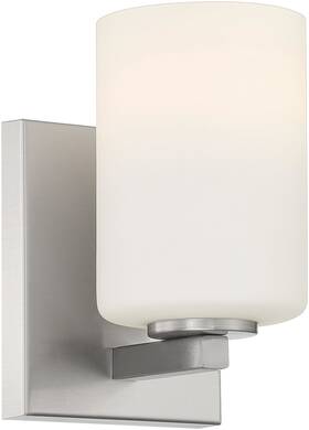 62621leddlp-bs Access Lighting 62621leddlp-bs/opl 62621leddlp Sienna 7 Inch Tall Led Bathroom Sconce - Silver
