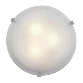 23020gu-bs Access Lighting - Hi 23020gu-bs/alb Mona 16 Inch Dia Flush Mount Brushed Steel Finish Alabaster Glass Shade