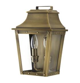 8423ab Acclaim Lighting Vintage Solid Brass Two Light Dimmable Wall Mounted