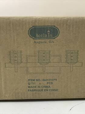 In41316pn Acclaim Lighting Coralie 3-light Sconces With Polished Nickel Finish