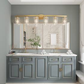 Acroma 761241327850 Mid-century Modern 6-light Led Dimmable Bathroom Vanity
