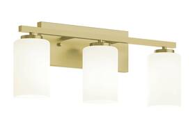 Leov2209mb Afx 037949506171 Leo 3 Light 22 Inch W Vanity - Brass