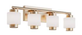 Sydv2807lajud Afx 037949506706 Sydney 4 Light 7 Inch W Led Vanity - Brass