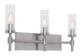 Hntv2411mbsn Afx Hntv2411mb Huntington 3 Light 24 Inch W Vanity - Nickel
