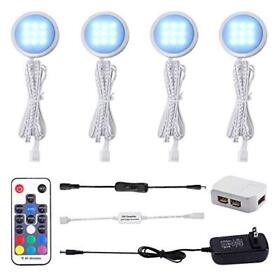 Aiboo Rgb Color Changing Led Under Cabinet Lights Kit Aluminum Slim Multi