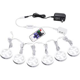 Yk-300000197 Aiboo Linkable Under Cabinet Led Lighting Kit 12v Slim Dimmable Puck Ligh