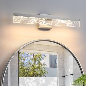 8205wl-24sn-us Aijiasi Brushed Nickel Vanity Light For Bathroom - 24 Inch Lighting Fixtures