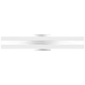 Aipsun 722794503764 23.6in/24w Brushed Silver Aluminum Modern Led Vanity Light Frosted White Acry