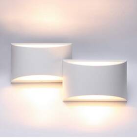 Aipsun 722794503986 Aluminum Modern Indoor Led Wall Sconce Hardwired Interior Lights Set Of 2