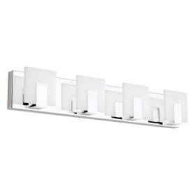 Ca-1105-4t Aipsun 4-light Led Vanity Light Frosted Acrylic Chrome Bathroom Fixture 6000k