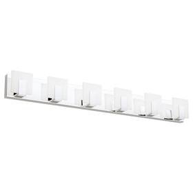 Ca-1105-6t-d Aipsun 6 Lights Dimmable Modern Led Bathroom Vanity Light Acrylic Stainless Steel Ch