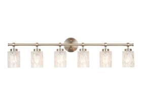Al4095-w6 Alice House 41-inch Vanity Lights For Bathroom Brushed Nickel 6-light Modern L