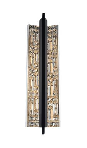 036921-052-fr001 Allegri 036921-fr001 Capuccio 22 Inch Tall Led Wall Sconce - Black