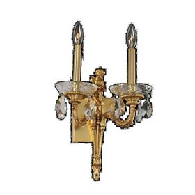 020422-003-fr001 Allegri Marseille 2 Light Wall Bracket Antique Brass