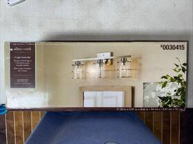0030415 Allen Roth Kenross Nickel Traditional Vanity Light Bar 3 #0030415