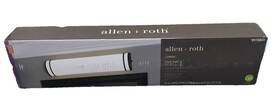 Allen Roth 080629705685 Lorelei 24in Bronze Led Vanity Light. White Cylinder Shade. B5
