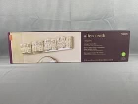 Allen Roth 080629707252 Willow Led 4-light Vanity Bar Chrome Finish 27 Inch Modern Brand New