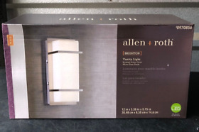 0970856 Allen Roth Brighton 11.81-in 1-light Brushed Nickel Led Vanity Light Bar
