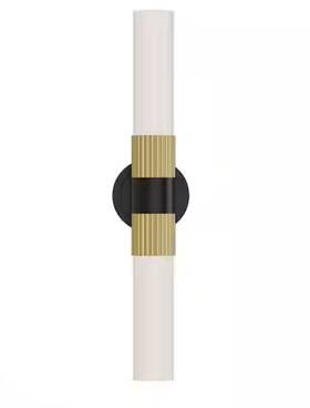 Vl416102mbbg Alora Mood 691759098037 Rue 22in 2-light Vanity Light Black/gold