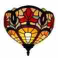 Am082wl12 Amora Lighting Tiffany Style Stained Glass Victorian Wall Sconce 12 685450034524