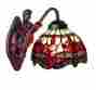 Am097wl08 Amora Lighting Tiffany Style Stained Glass Dragonfly Wall Sconce 685450034654