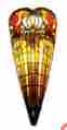 Am1079wl10 Amora Lighting Tiffany Style Stained Glass Crowned Wall Sconce 20 799475528156