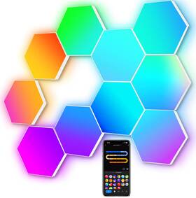 Amthexlwif10 Amailtom Large Hexagon Led Lights For Bedroom Smart Home Gaming Wall Rgb-i Amthexlwif10 Amailtom Large Hexagon Led Lights For Bedroom Smart Home Gaming Wall Rgb-i