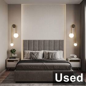 W1110 Amartiz - Set Of 2 Mid Century Black/gold Wall Lamps With Milk Glass Shades