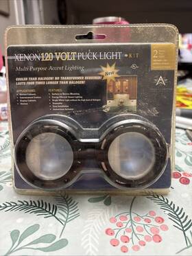 American 714176311203 Lighting 120v Xenon Undercabinet Puck Light 2pk American 714176311203 Lighting 120v Xenon Undercabinet Puck Light 2pk