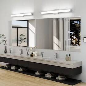 Amucolo 313048366367 41 Inch 1-light Brushed Nickel Led Bathroom Vanity Light Wall Bar Lighting Fixtur