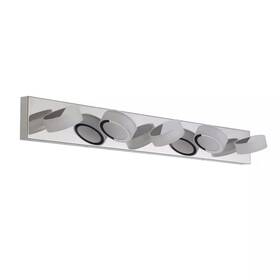 Amucolo 726084915152 37 Inch 5-light Chrome Led Vanity Light Fixture Energy-efficient Bathroom Wall Sc